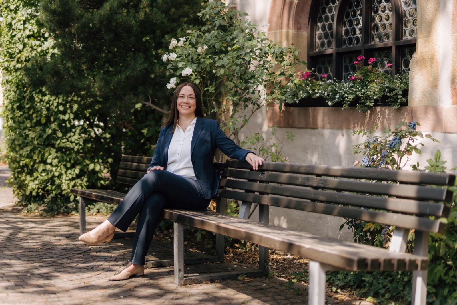 Laura Ehm an einem vertrauten Ort in Schifferstadt